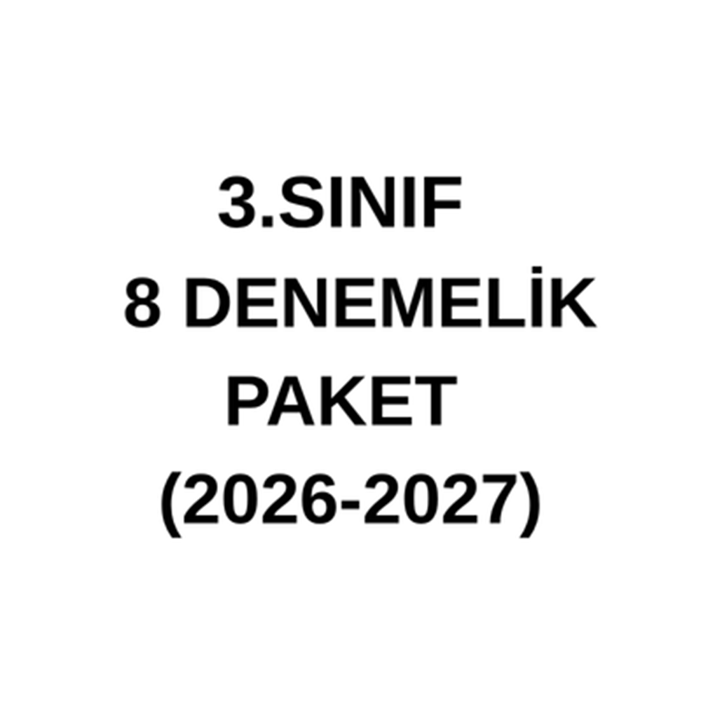 3.SINIF 8 DENEMELİK PAKET (2026-2027)