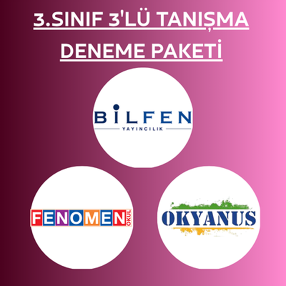 3.SINIF 3'LÜ TANIŞMA PAKETİ (2026-2027)