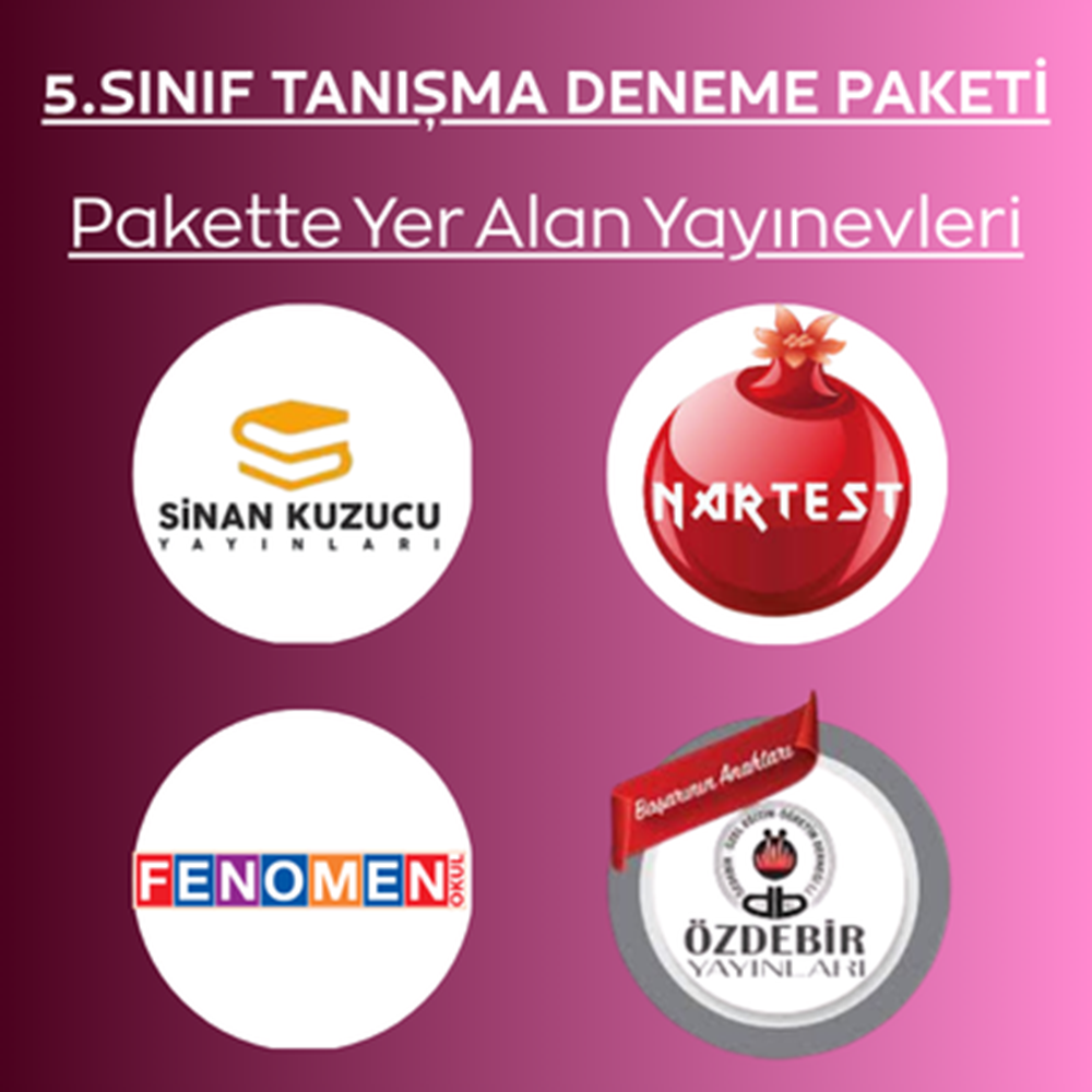 5.SINIF 4'LÜ TANIŞMA DENEME PAKETİ (2026-2027)