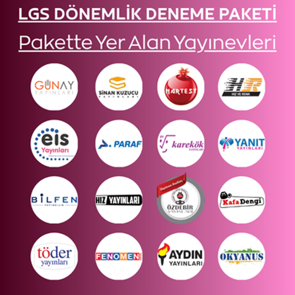 LGS YARIM DÖNEMLİK - 30' LU DENEME PAKETİ (2026-2027)