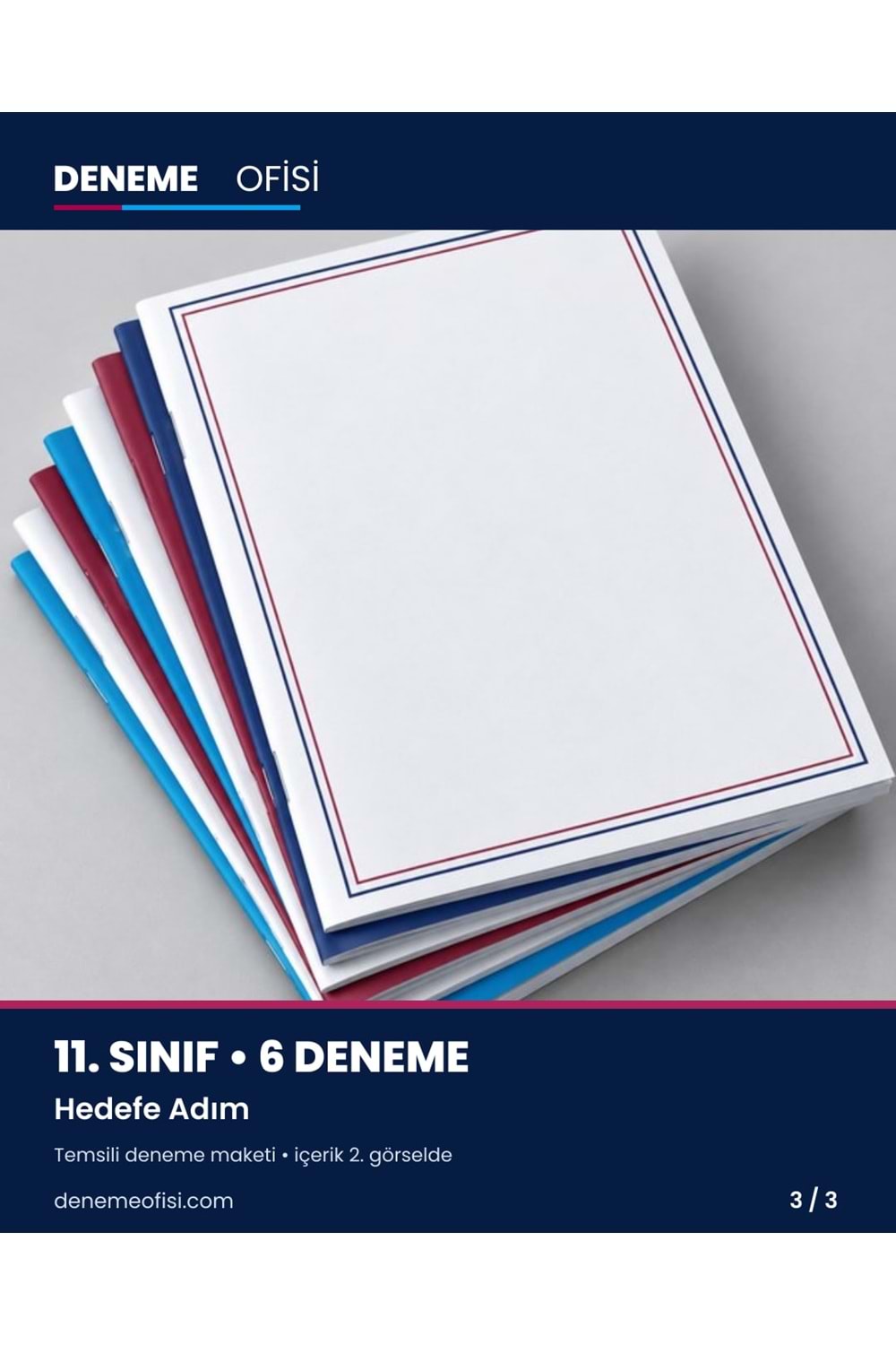 Hedefe Adım 6'lı 11. Sınıf Deneme Paketi – Seçenek 4 (2026–2027)
