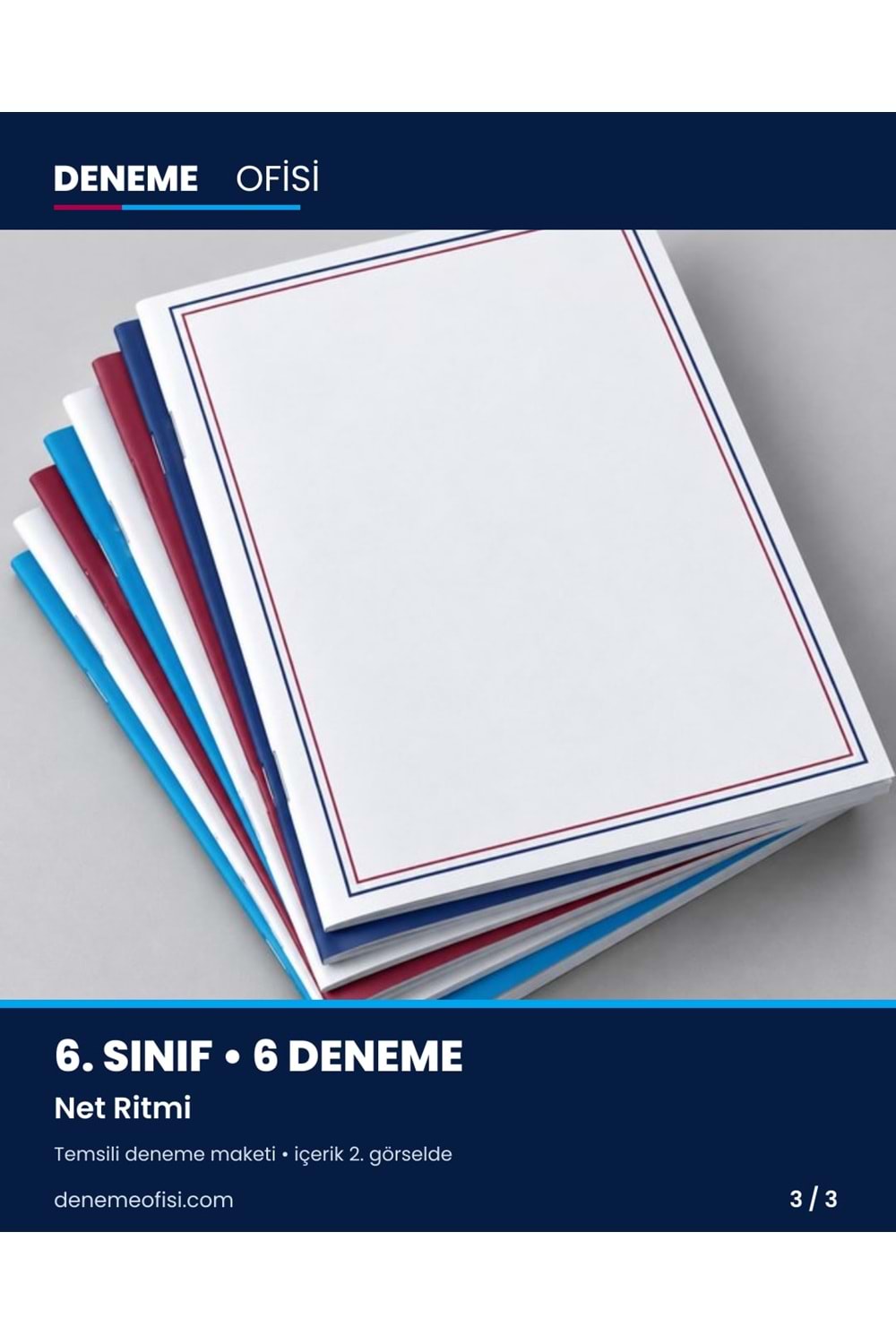Net Ritmi 6'lı 6. Sınıf Deneme Paketi – Seçenek 3 (2026–2027)