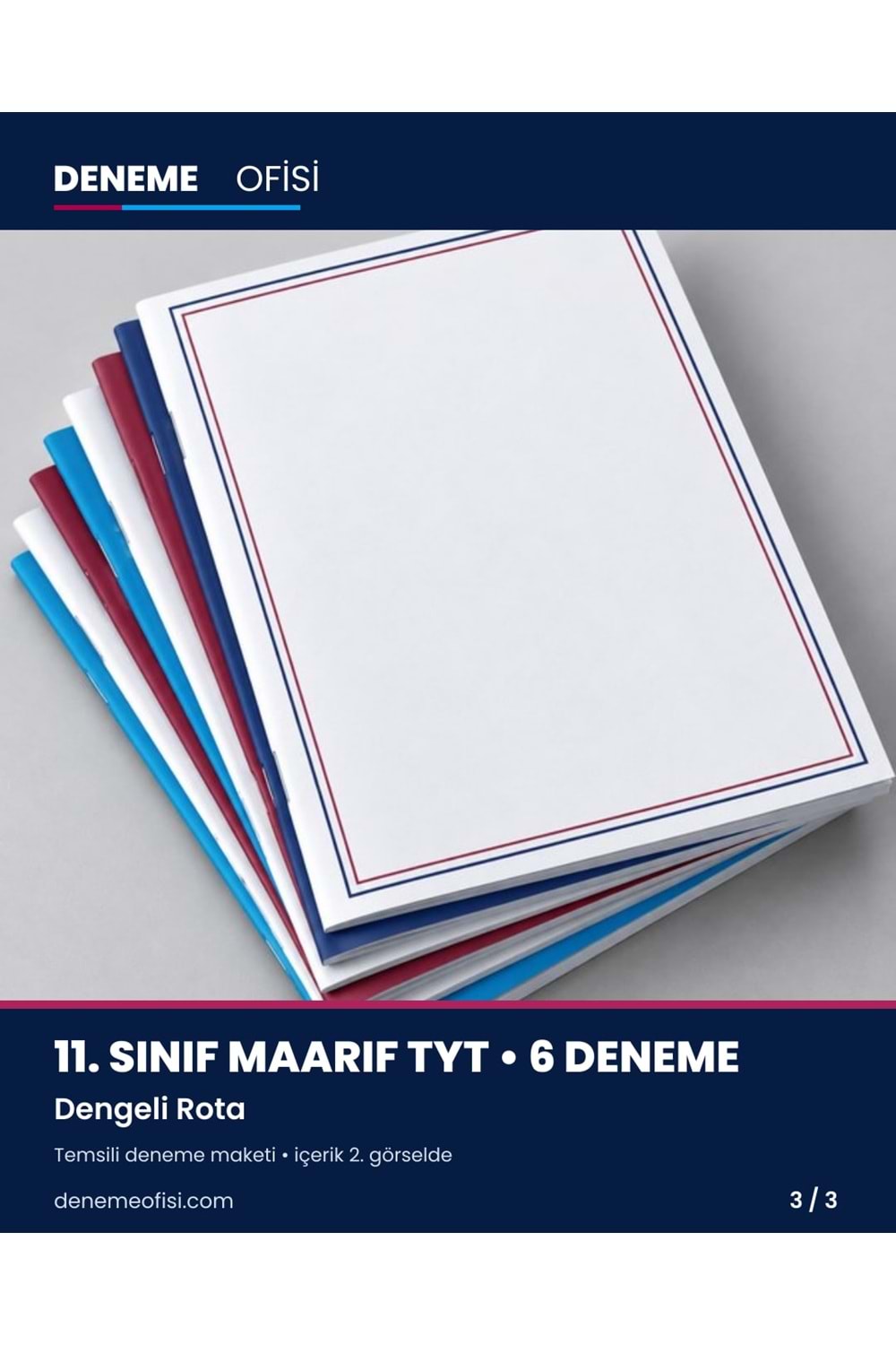 Dengeli Rota 6'lı 11. Sınıf Maarif TYT Deneme Paketi – Seçenek 2 (2026–2027)