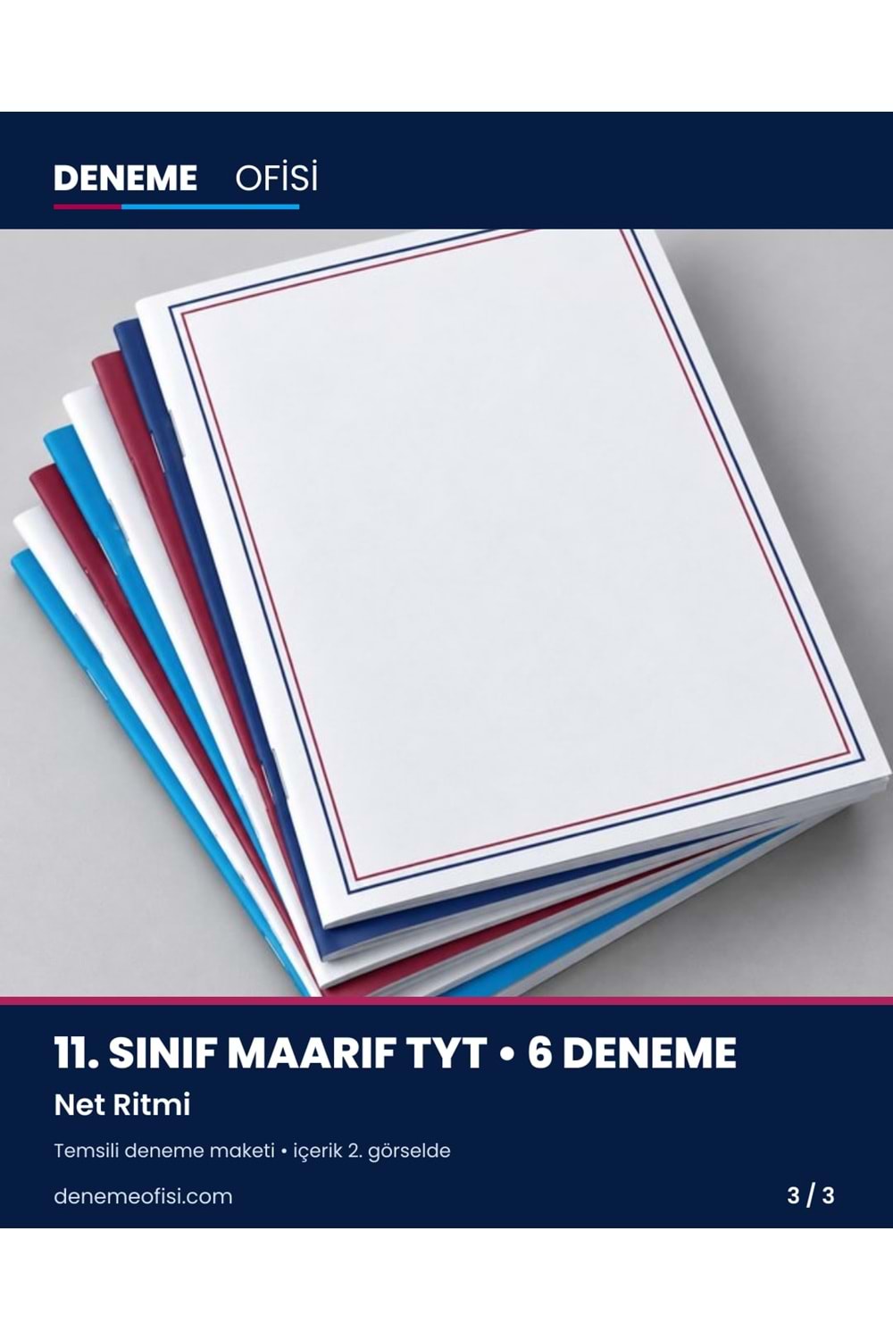 Net Ritmi 6'lı 11. Sınıf Maarif TYT Deneme Paketi – Seçenek 3 (2026–2027)