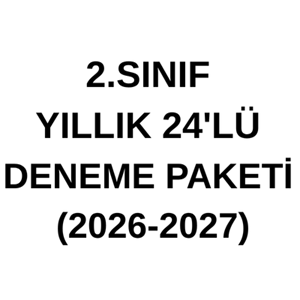 2.SINIF YILLIK 24'LÜ DENEME PAKETİ (2026-2027)