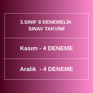 3.SINIF 8 DENEMELİK PAKET (2026-2027)