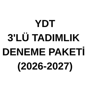 YDT 3'LÜ TADIMLIK DENEME PAKETİ (2026-2027)