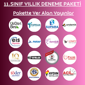 11.SINIF YILLIK 36'LI DENEME PAKETİ (2026-2027)