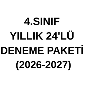 4.SINIF YILLIK 24'LÜ DENEME PAKETİ