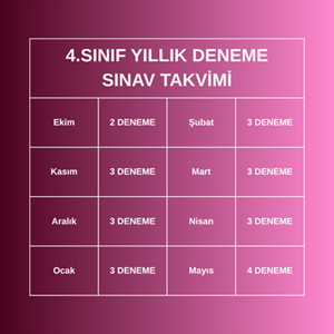 4.SINIF YILLIK 24'LÜ DENEME PAKETİ