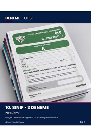 Net Ritmi 3'lü 10. Sınıf Deneme Paketi – Seçenek 3 (2026–2027)