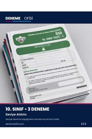 Seviye Atılımı 3'lü 10. Sınıf Deneme Paketi – Seçenek 5 (2026–2027)