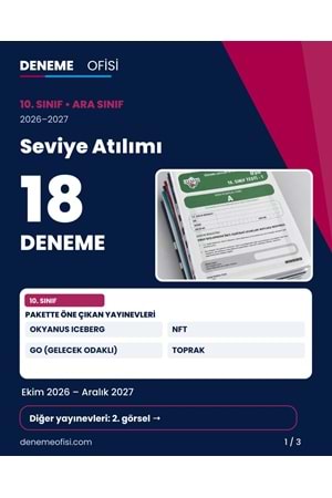 Seviye Atılımı 18'li 10. Sınıf Deneme Paketi – Seçenek 5 (2026–2027)