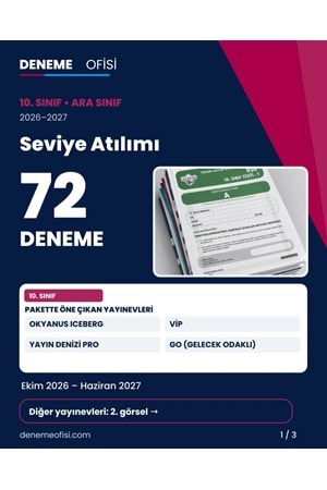 Seviye Atılımı 72'li 10. Sınıf Deneme Paketi – Seçenek 5 (2026–2027)
