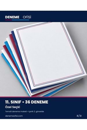 Özel Seçki 36'lı 11. Sınıf Deneme Paketi – Seçenek 9 (2026–2027)