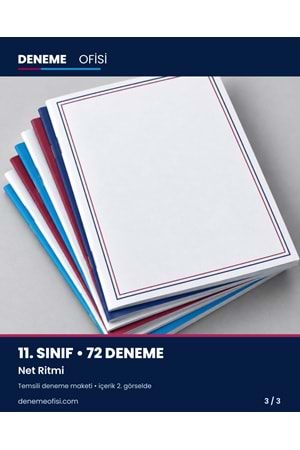 Net Ritmi 72'li 11. Sınıf Deneme Paketi – Seçenek 3 (2026–2027)