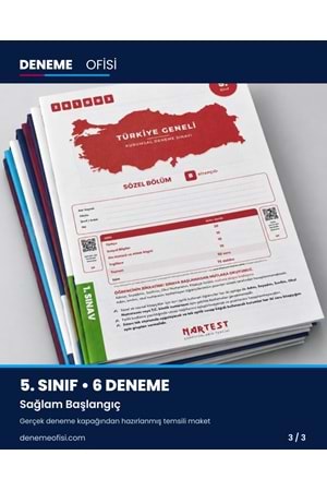 Sağlam Başlangıç 6'lı 5. Sınıf Deneme Paketi – Seçenek 1 (2026–2027)
