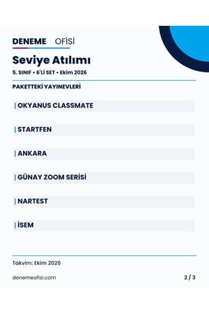 Seviye Atılımı 6'lı 5. Sınıf Deneme Paketi – Seçenek 5 (2026–2027)