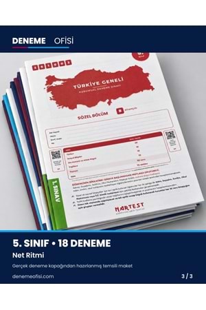 Net Ritmi 18'li 5. Sınıf Deneme Paketi – Seçenek 3 (2026–2027)