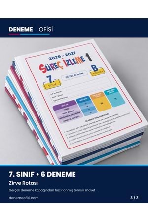 Zirve Rotası 6'lı 7. Sınıf Deneme Paketi – Seçenek 7 (2026–2027)