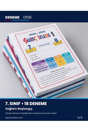 Sağlam Başlangıç 18'li 7. Sınıf Deneme Paketi – Seçenek 1 (2026–2027)