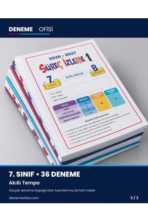 Akıllı Tempo 36'lı 7. Sınıf Deneme Paketi – Seçenek 6 (2026–2027)