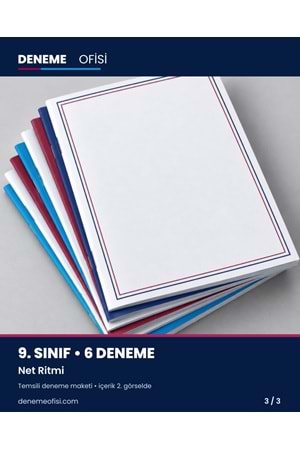 Net Ritmi 6'lı 9. Sınıf Deneme Paketi – Seçenek 3 (2026–2027)