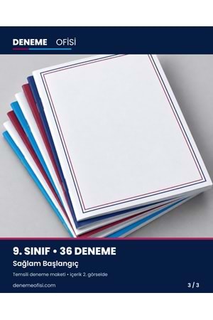 Sağlam Başlangıç 36'lı 9. Sınıf Deneme Paketi – Seçenek 1 (2026–2027)