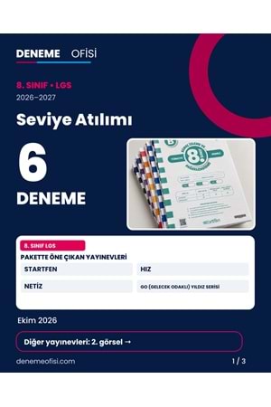 Seviye Atılımı 6'lı 8. Sınıf LGS Deneme Paketi – Seçenek 5 (2026–2027)