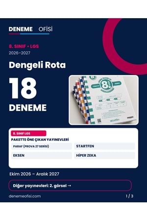 Dengeli Rota 18'li 8. Sınıf LGS Deneme Paketi – Seçenek 2 (2026–2027)