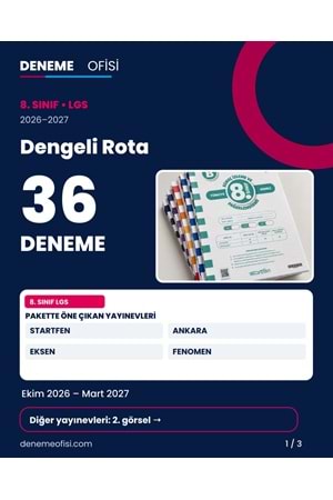 Dengeli Rota 36'lı 8. Sınıf LGS Deneme Paketi – Seçenek 2 (2026–2027)