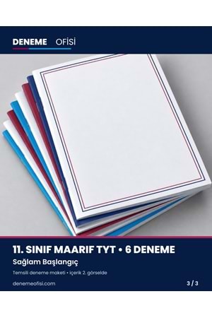 Sağlam Başlangıç 6'lı 11. Sınıf Maarif TYT Deneme Paketi – Seçenek 1 (2026–2027)