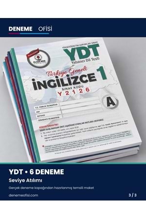 Seviye Atılımı 6'lı YDT Deneme Paketi – Seçenek 5 (2026–2027)