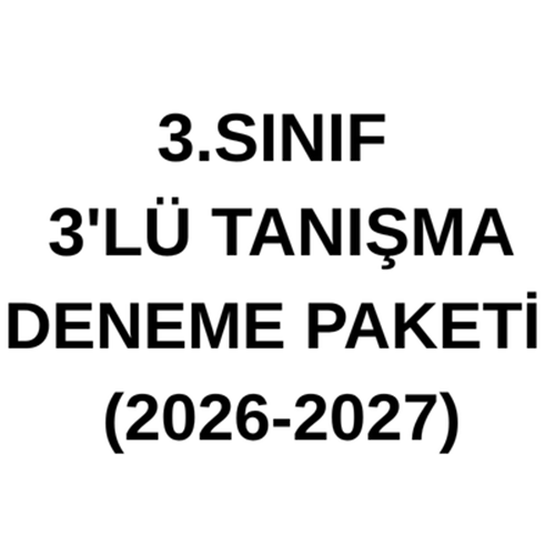 3.SINIF 3'LÜ TANIŞMA PAKETİ (2026-2027)
