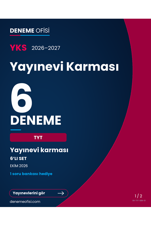 Yayınevi Karması 6'lı TYT Deneme Paketi – Yayınevi karması – Seçenek 1 (2026–2027)